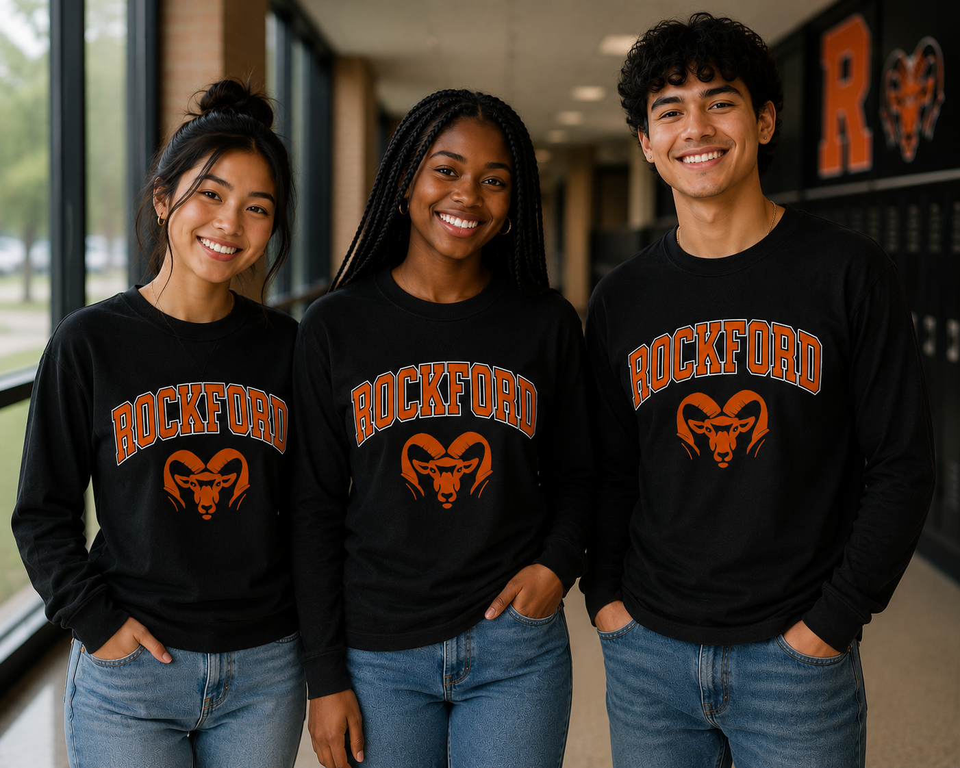 Rockford Rams Long Sleeve T-Shirt
