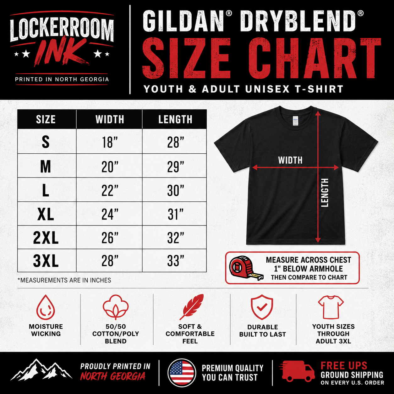 FREEDOM Distressed American Flag T-Shirt | LockerRoom Ink
