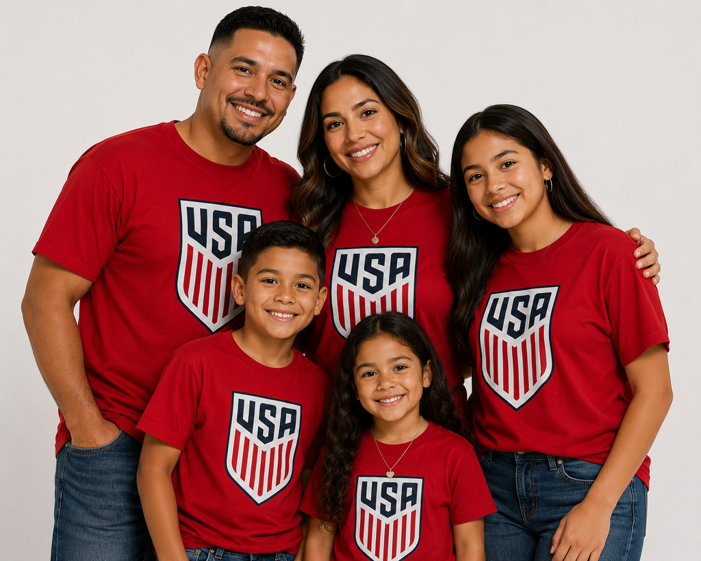 USA Shield Gildan Softstyle Red T-Shirt