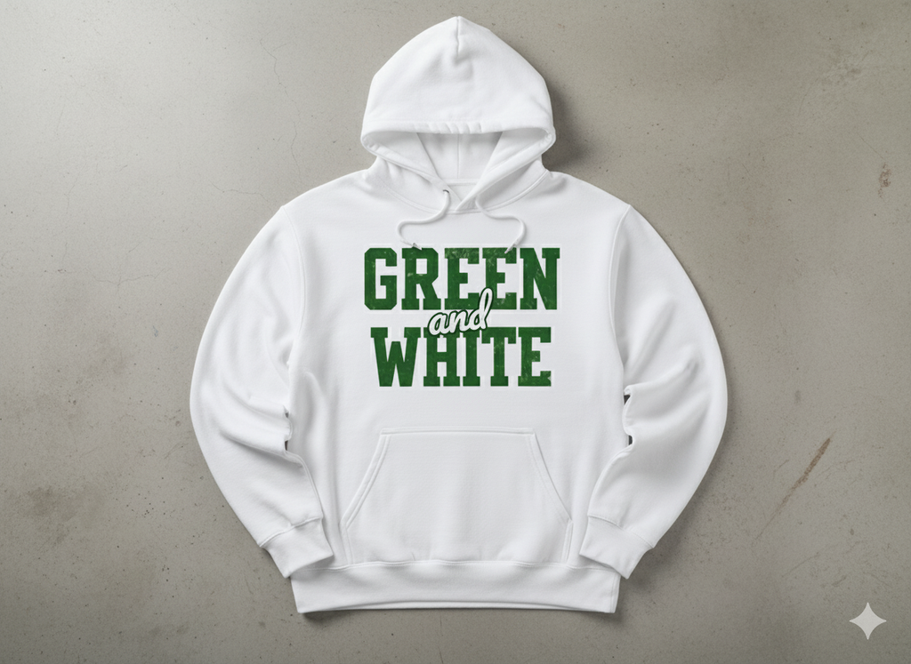 Green and White