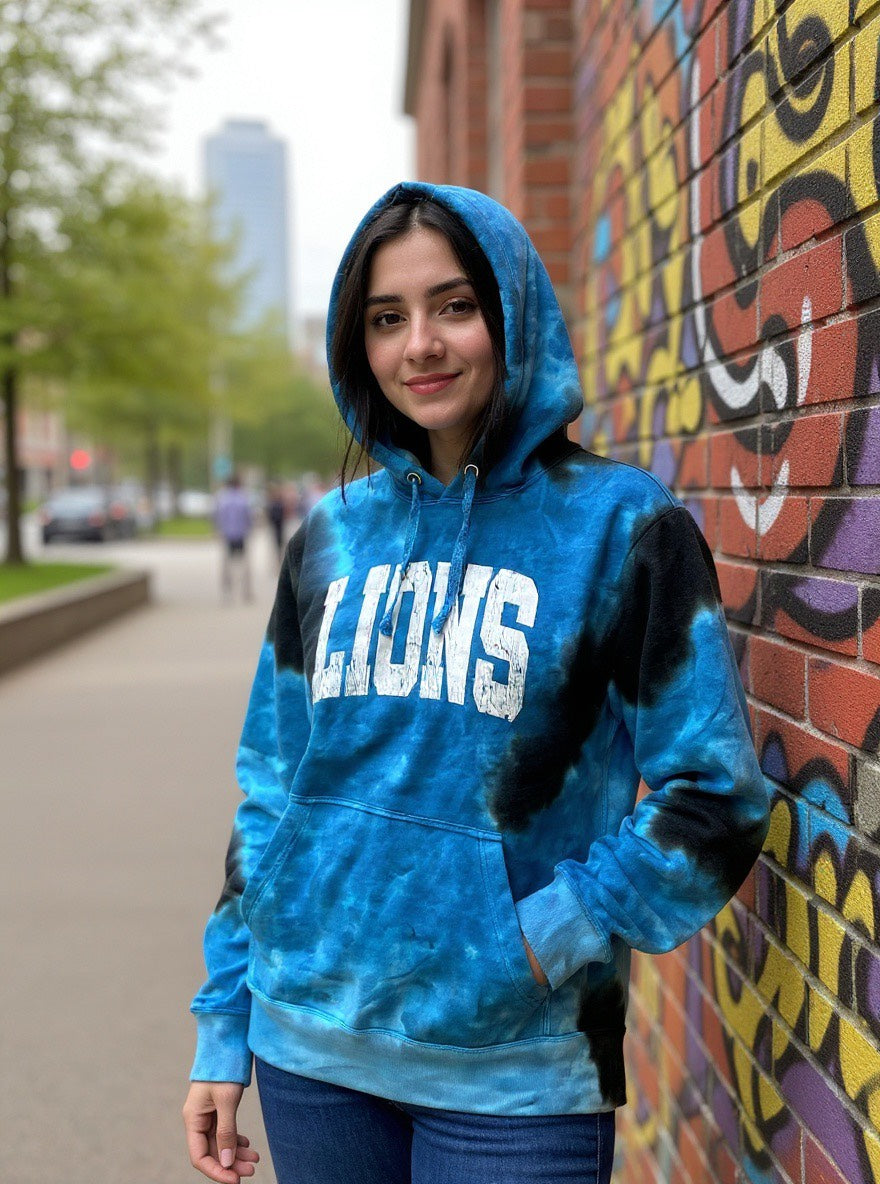 Lions Tie-dye Hoodie