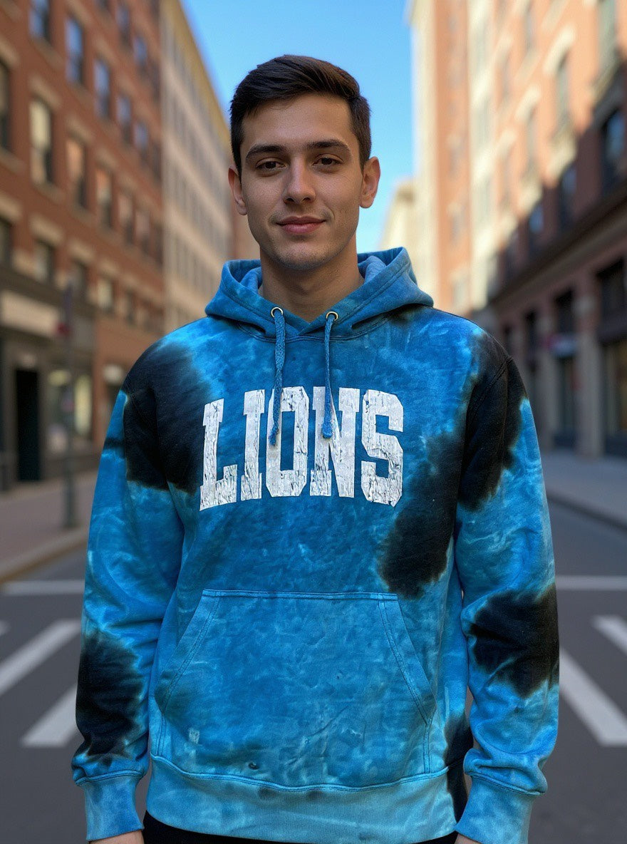 Lions Tie-dye Hoodie