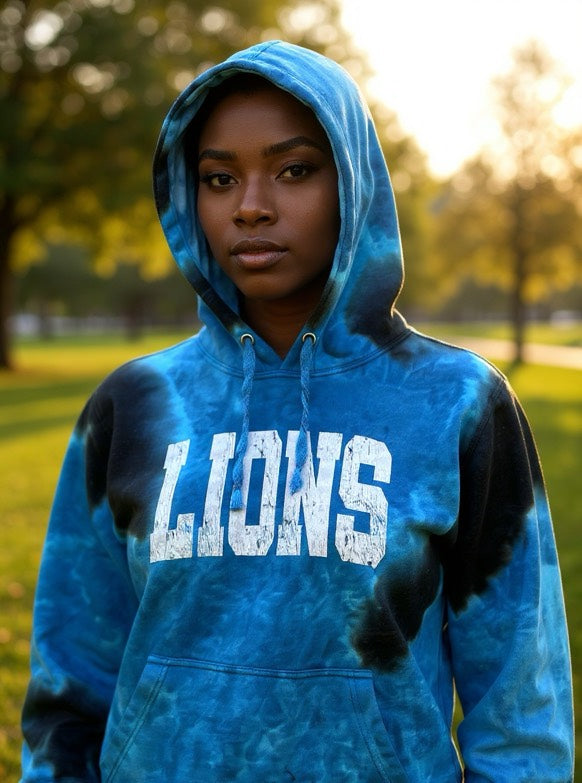 Lions Tie-dye Hoodie